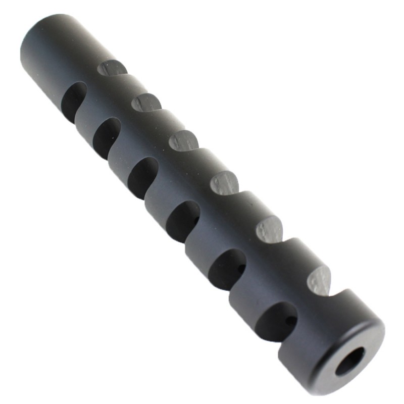 AR10/LR308 6" Gilled / Slotted Muzzle Brake for AR10, .308 Black